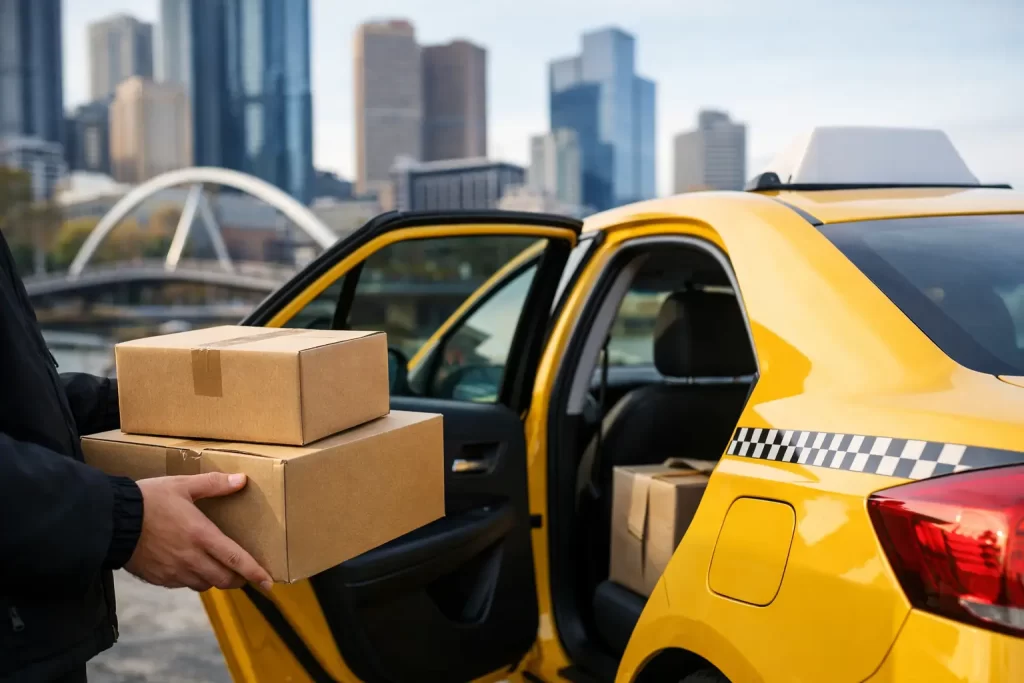 Urgent Parcel Delivery by Taxi in Melbourne