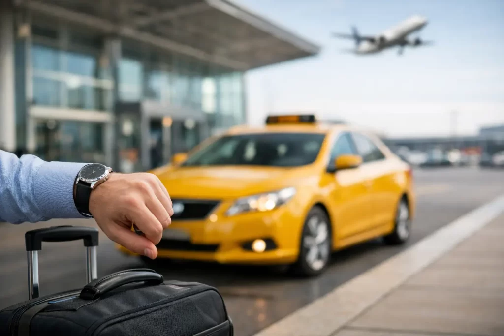 What Time Should Airport Taxi Arrive?