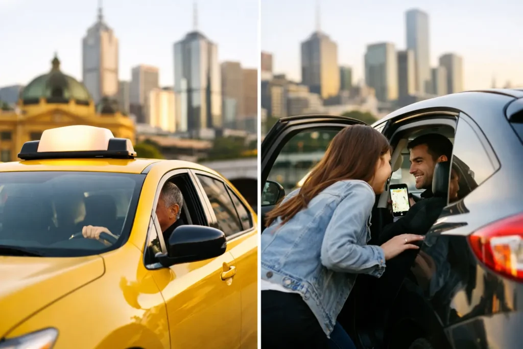 Taxi vs Rideshare Reliability for Melbourne Trips