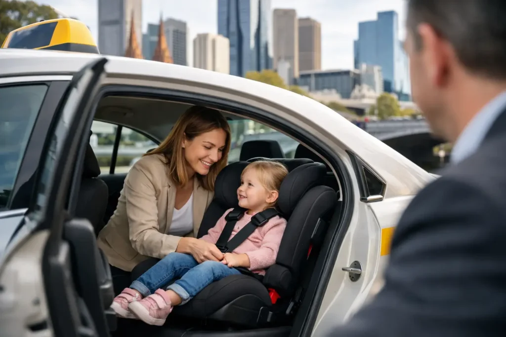Booking a Taxi With Child Seat in Melbourne