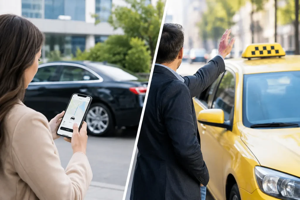 Prebooked Taxi Versus Street Hail Compared